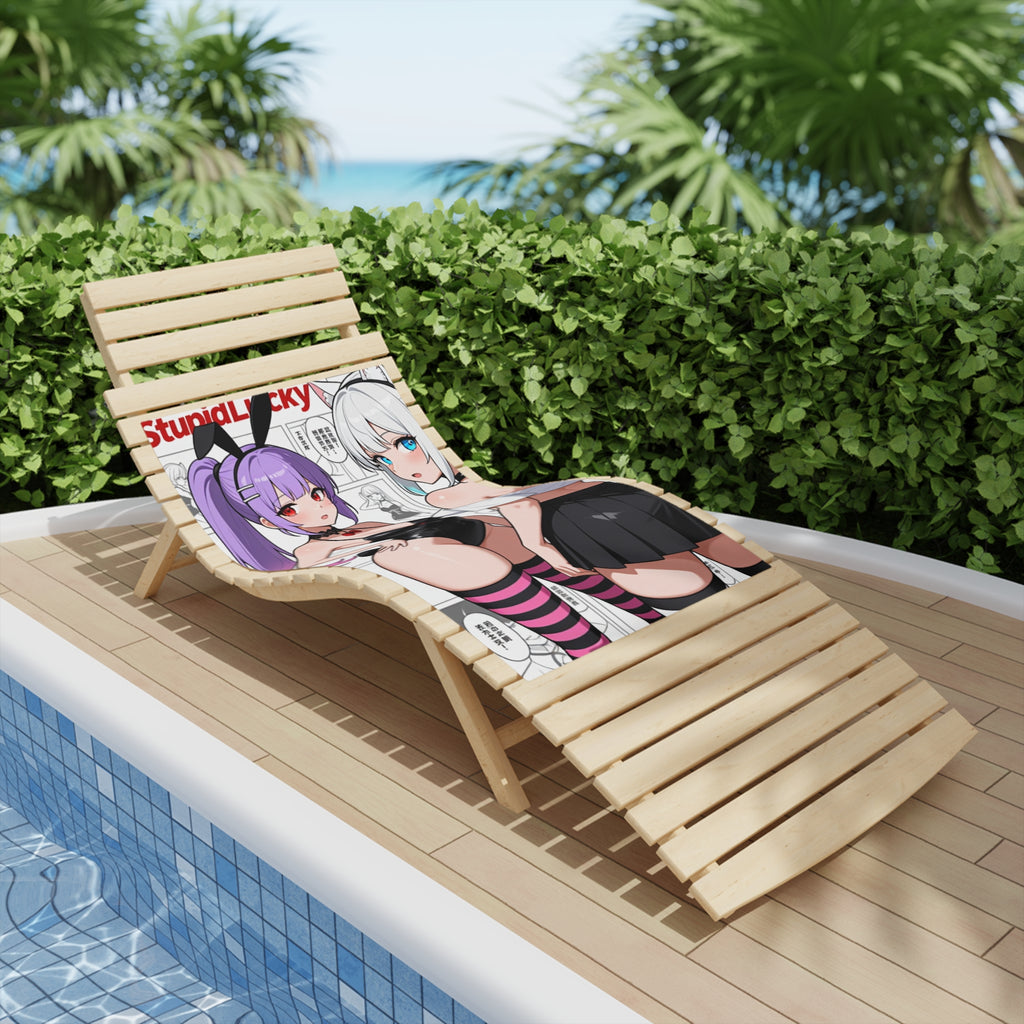Anime Girl Beach Towel – Cute Ecchi Swimwear Design