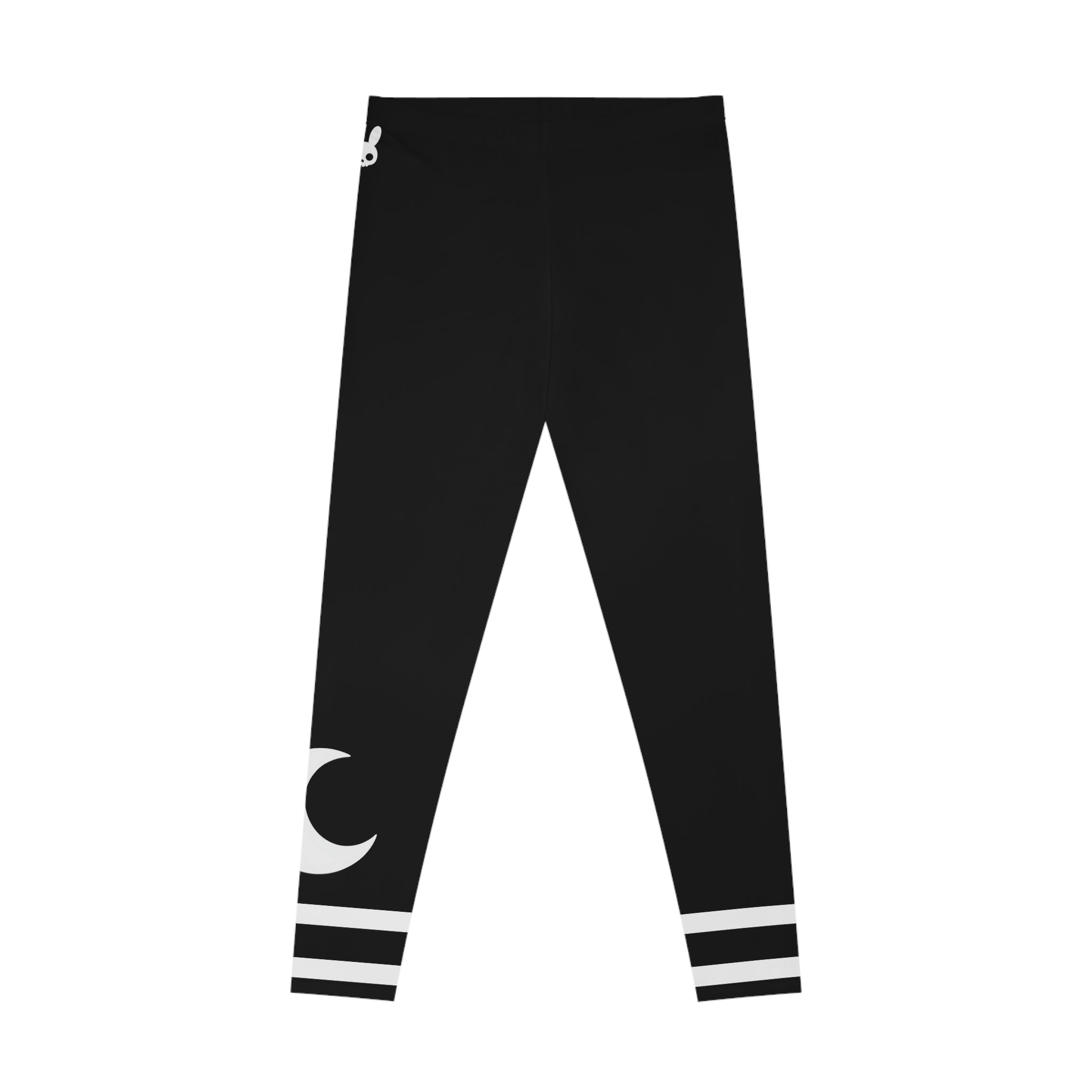 Black Bunny Moon Leggings — Yoga Leggings