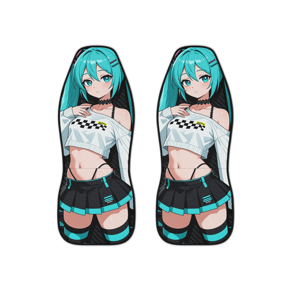 Anime Miku Racing Girl Car Seat Covers