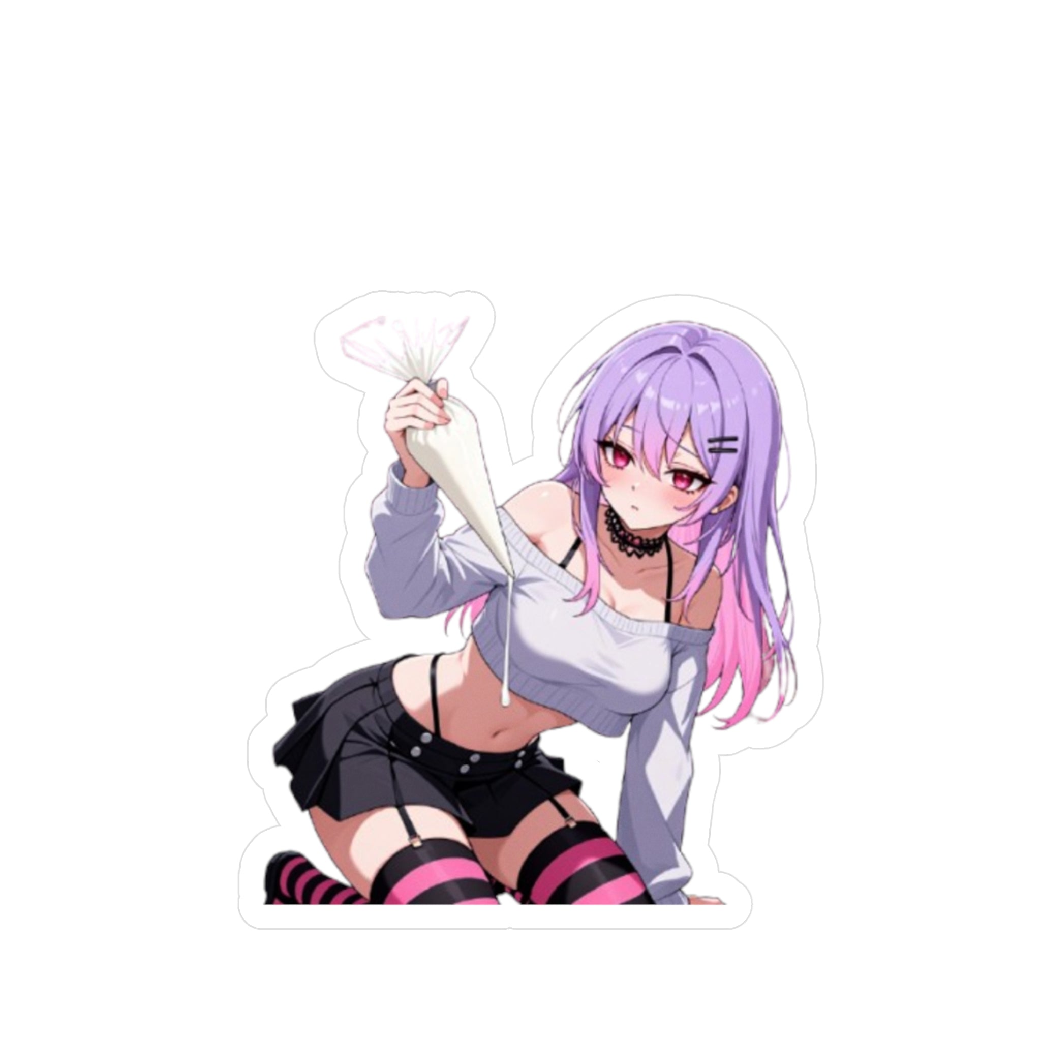 Anime Girl Baking Kiss-Cut Vinyl Decal