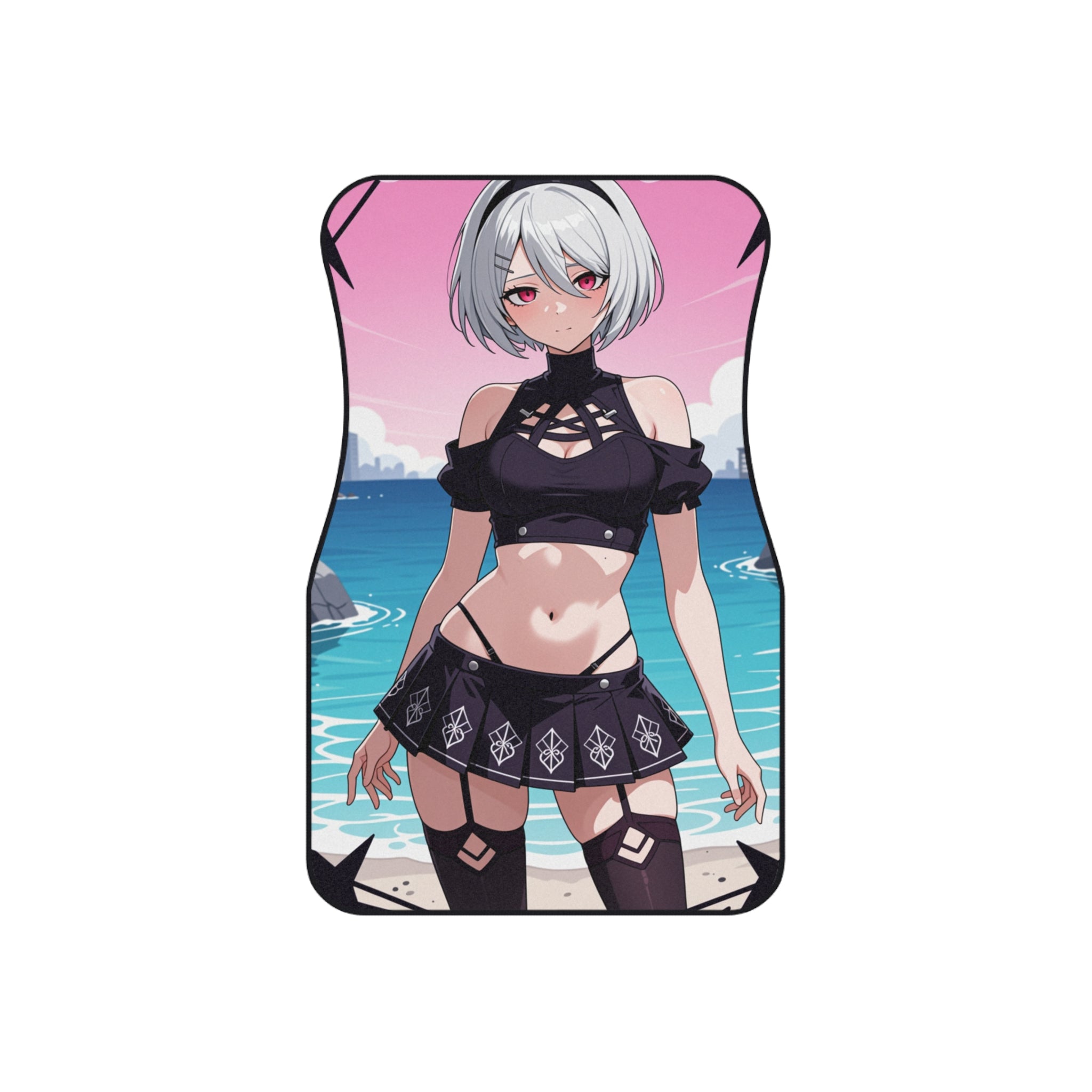 2B Anime Girl Car Mats (2x Front)