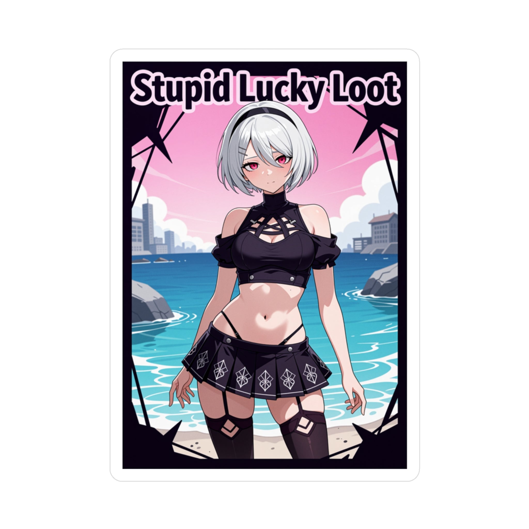 2B Anime Waifu Vinyl Sticker