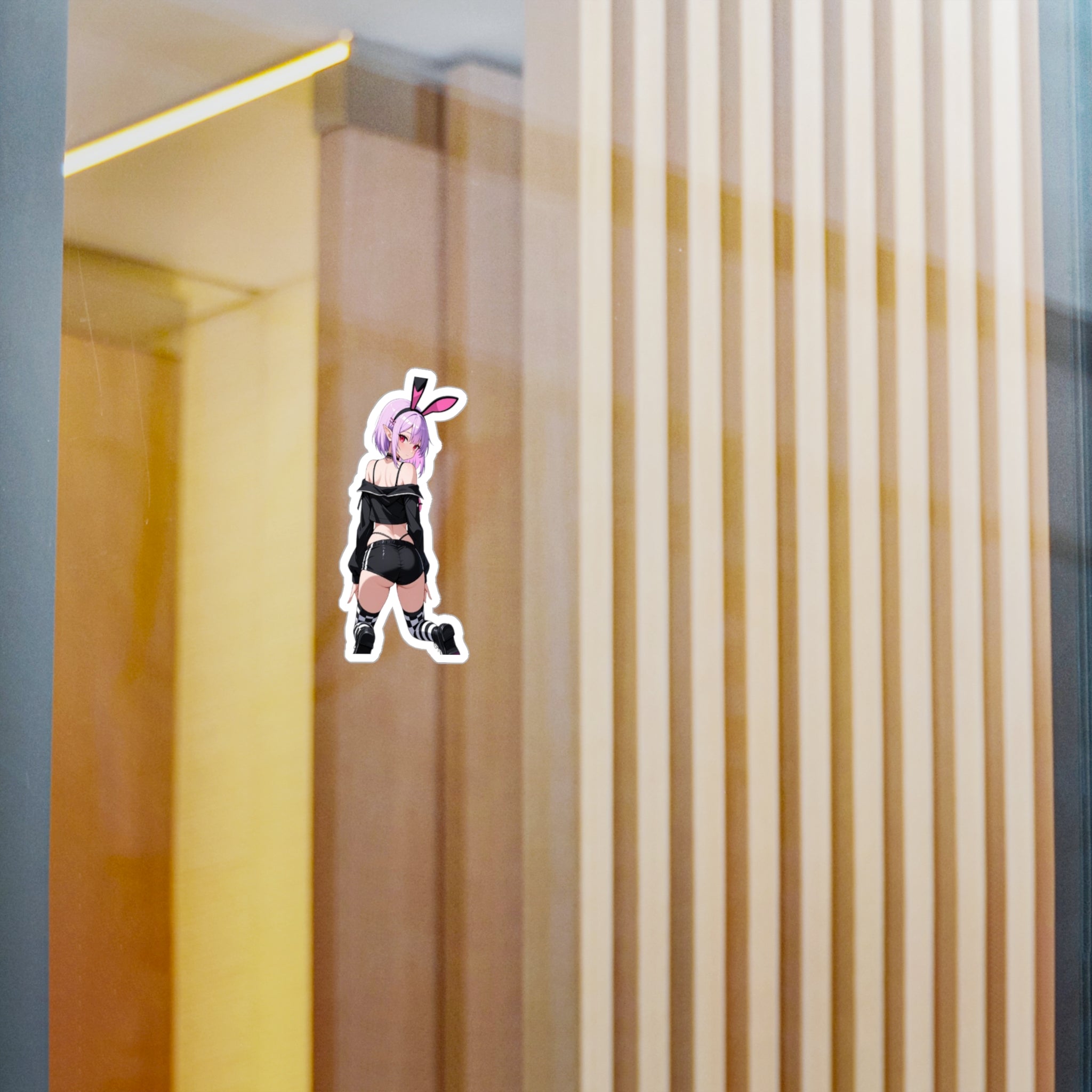 Cute Anime Bunny Girl Kiss-Cut Vinyl Sticker