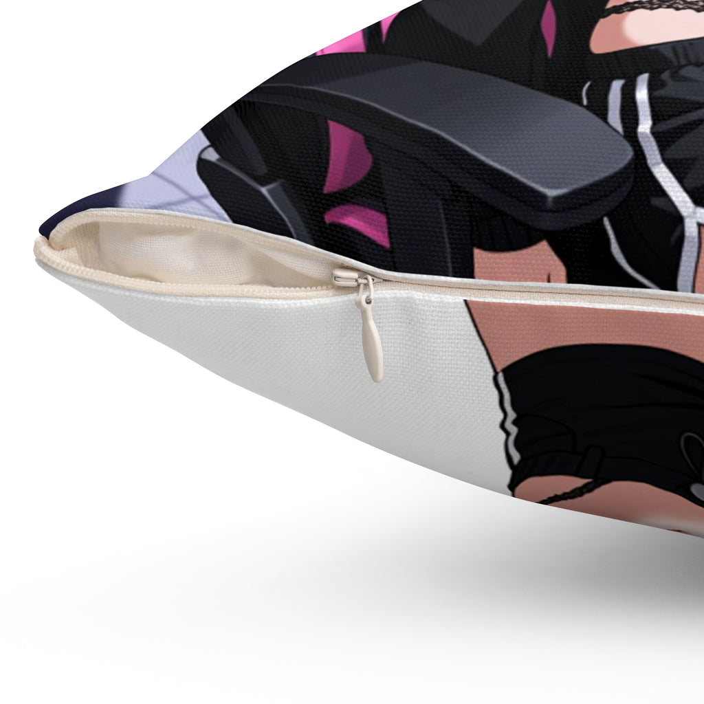 Anime Gamer Girl "RTX or Nothing" Throw Pillow