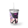 Anime Succubus Acrylic Tumbler — Sexy Purple Goth Girl Design | 16oz