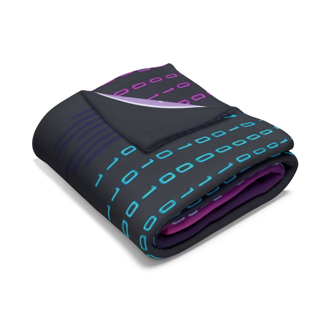 Anime Gothic Cyber Girl Fleece Blanket