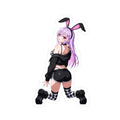 Shy Anime Bunny Girl Kiss-Cut Vinyl Sticker