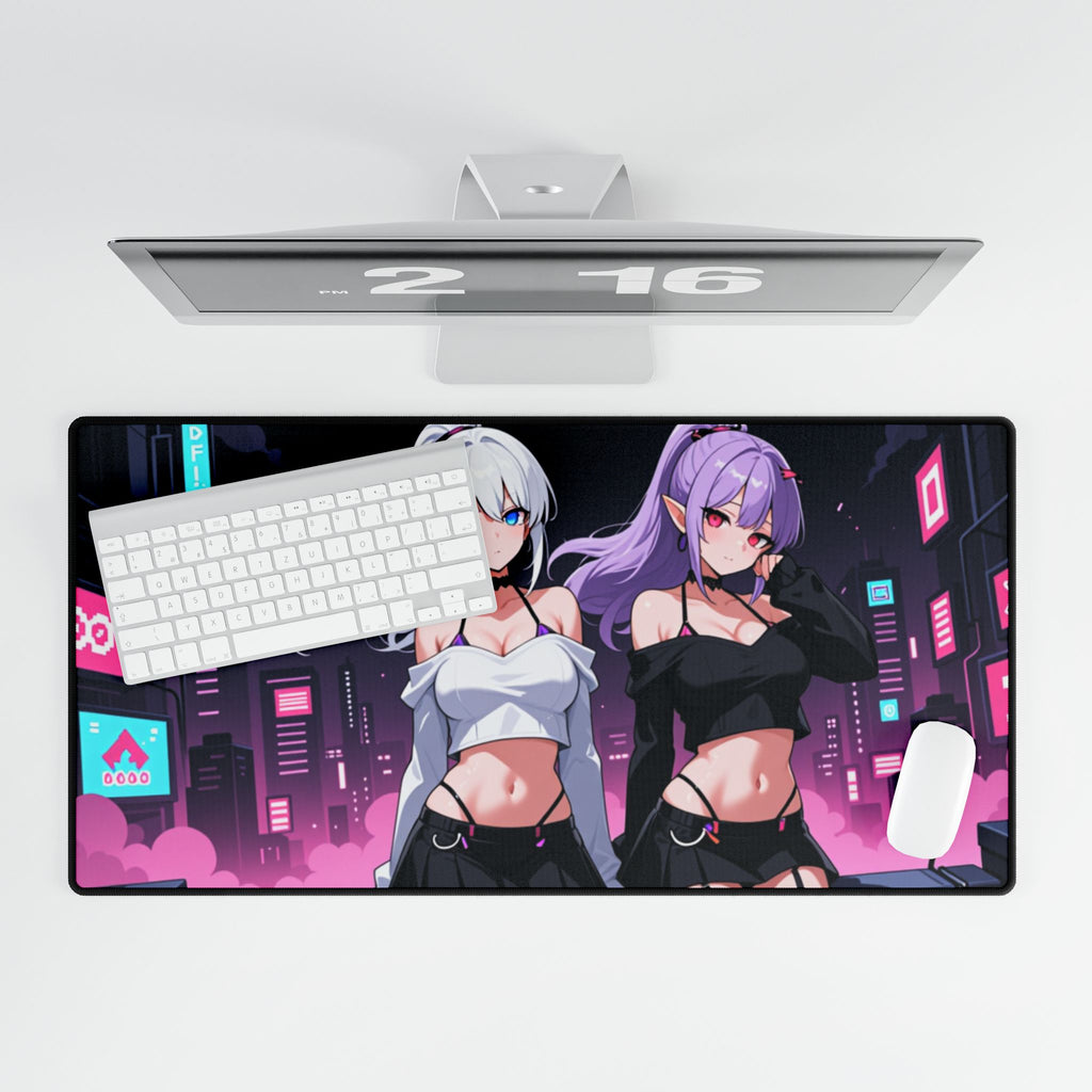 Cyber City Anime Girls Desk Mat