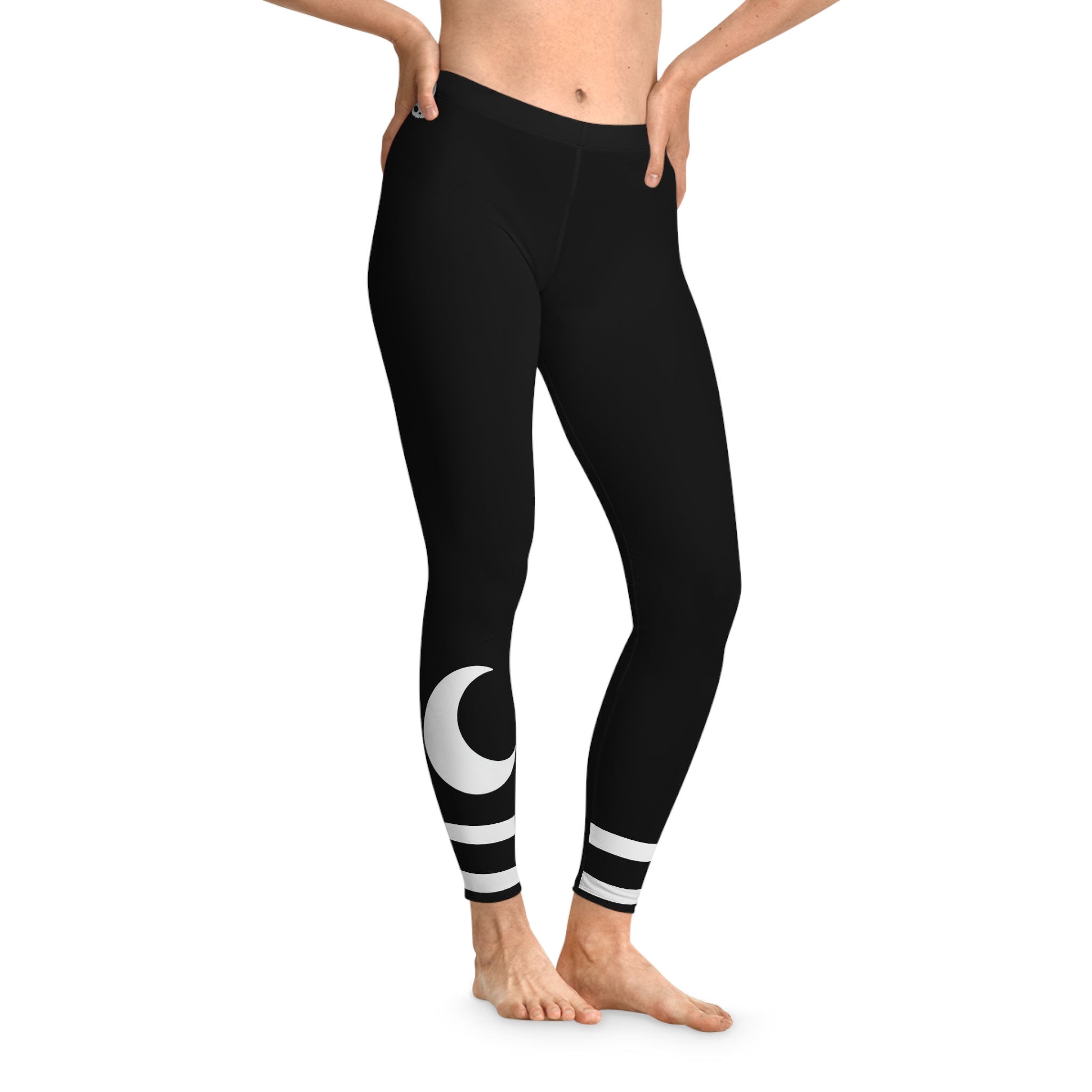 Black Bunny Moon Leggings — Yoga Leggings