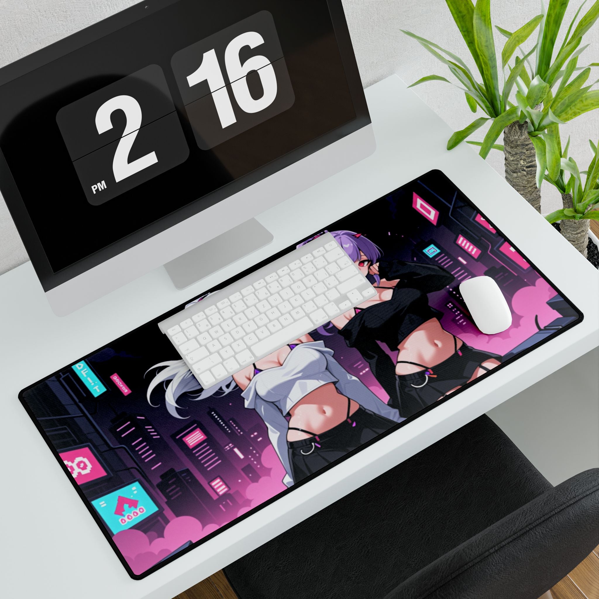 Cyber City Anime Girls Desk Mat