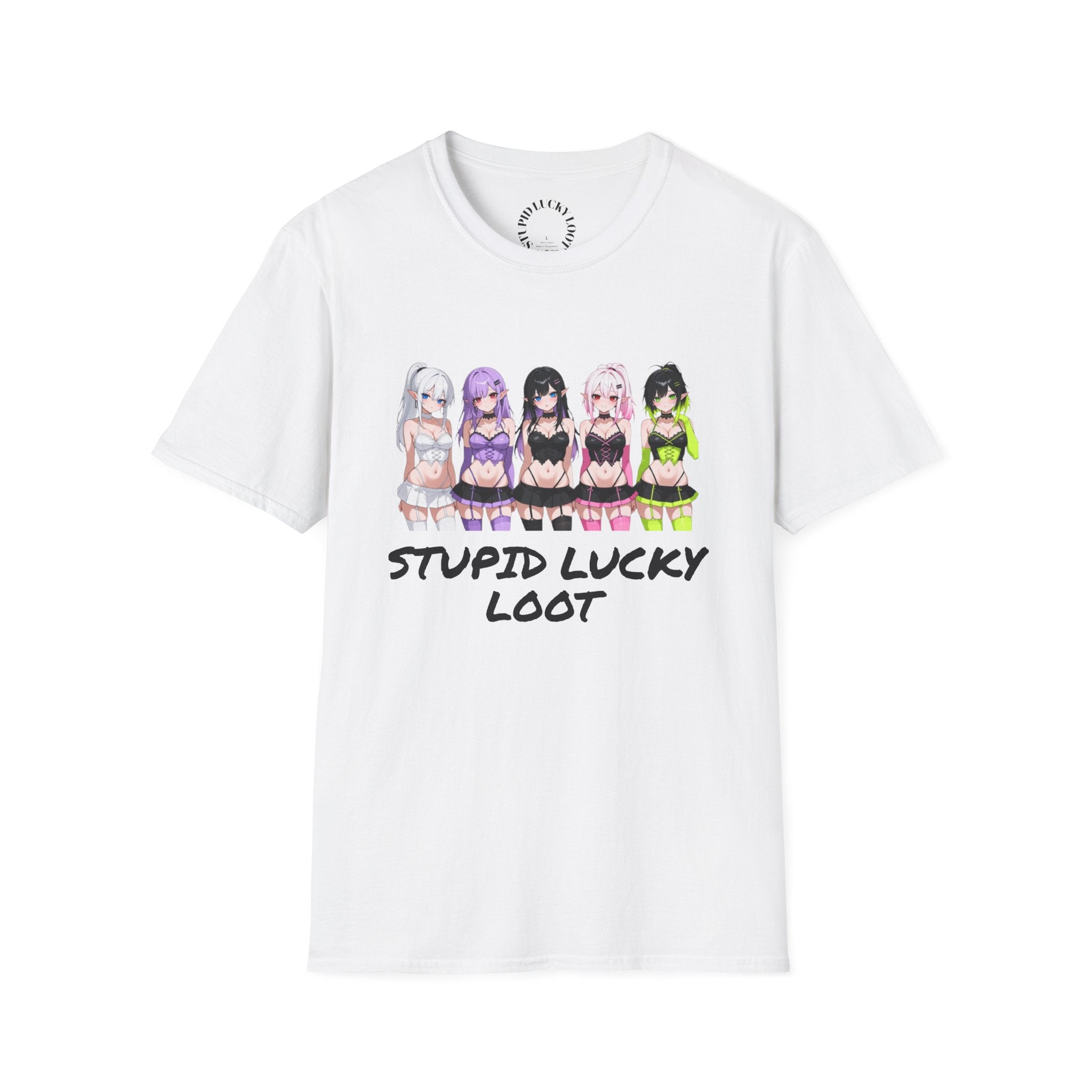 Anime Girls "Stupid Lucky" T-Shirt