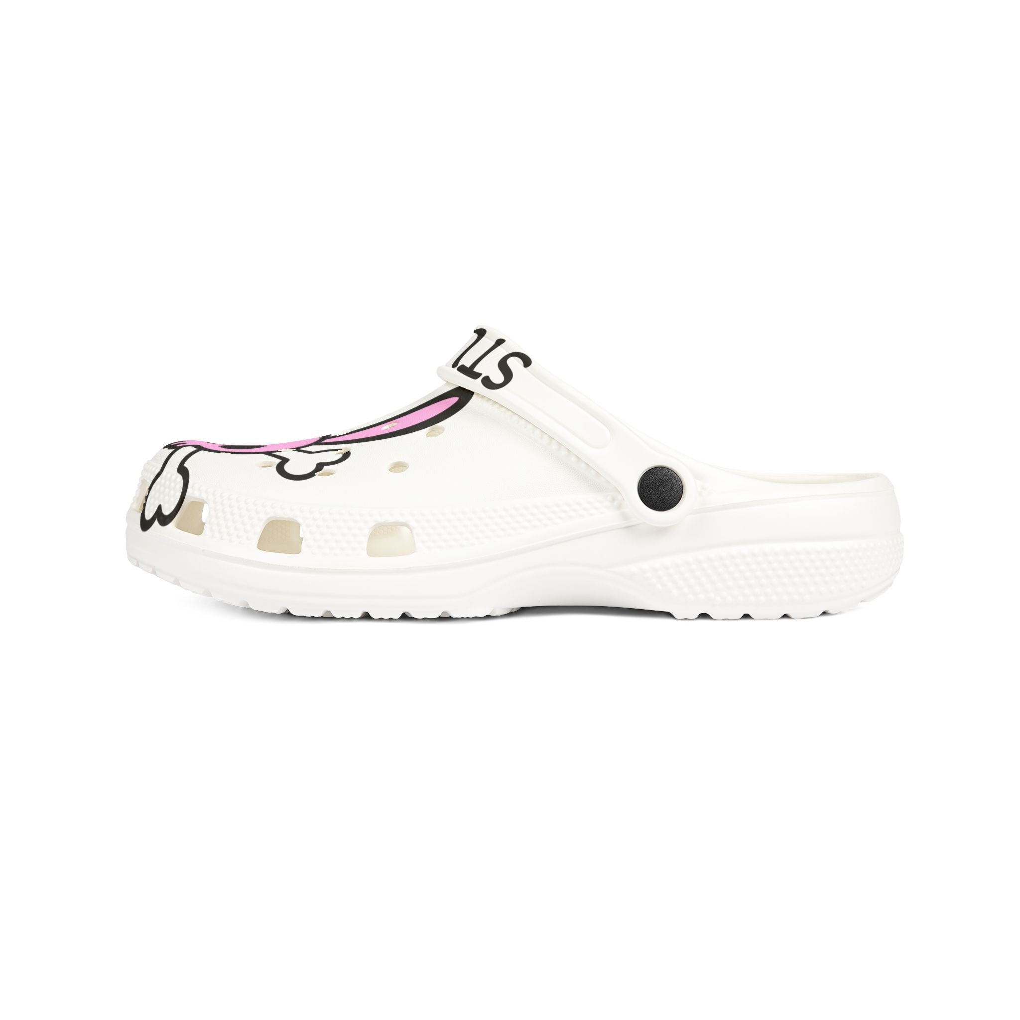 Pink Skull Bunny Slip-On Shoes