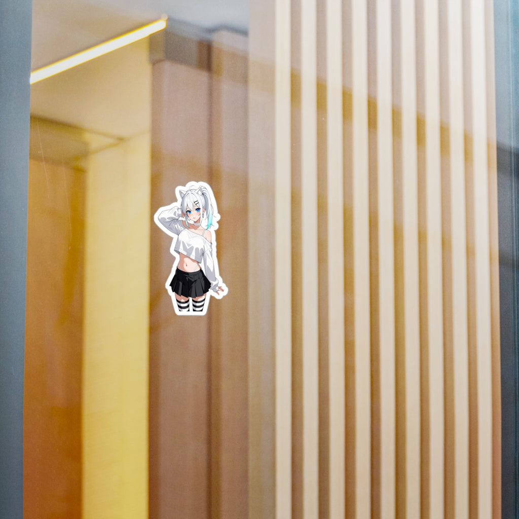 Anime Neko Girlfriend Vinyl Sticker