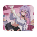 Anime Girl Pink Pastry Mouse Pad — Cute Kawaii Gaming Desk Mat