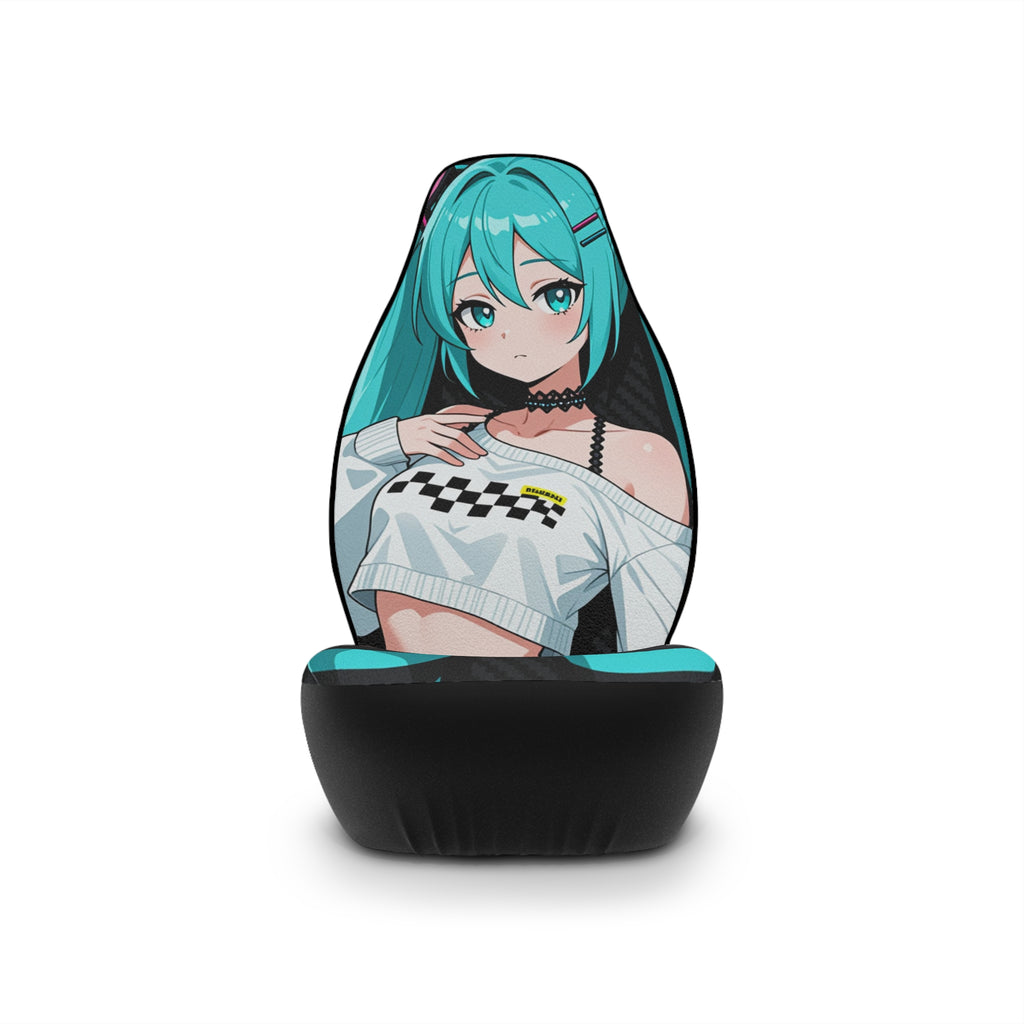 Anime Miku Racing Girl Car Seat Covers