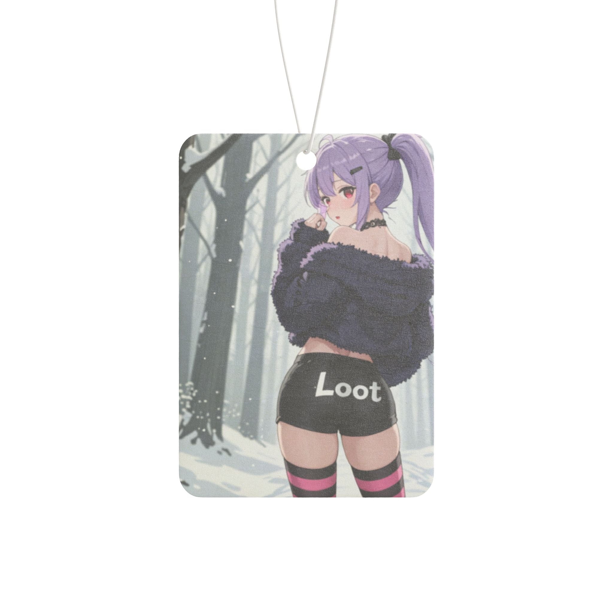 Anime Gothic Girl Car Air Freshener Winter