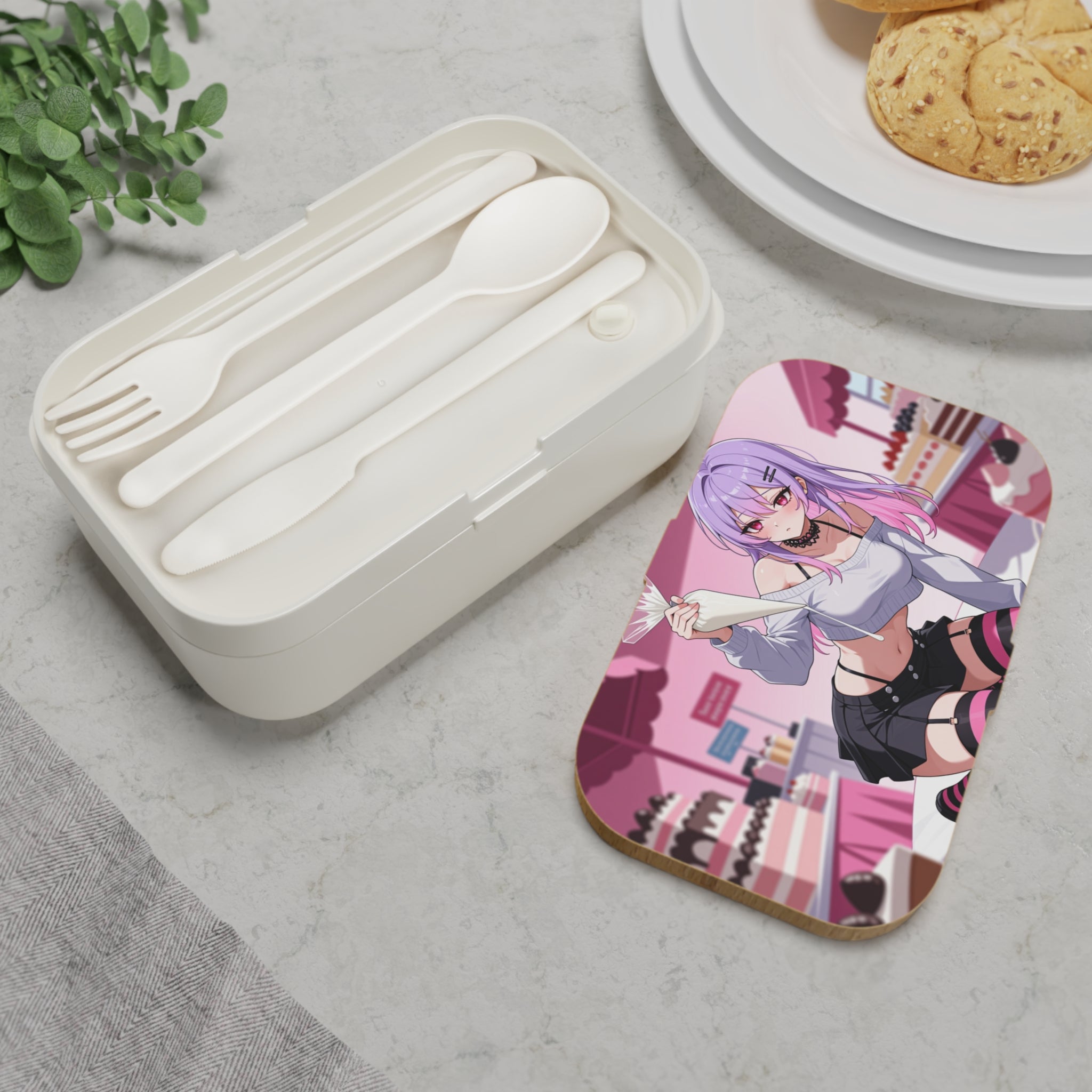Anime Baker Girl Bento Lunch Box