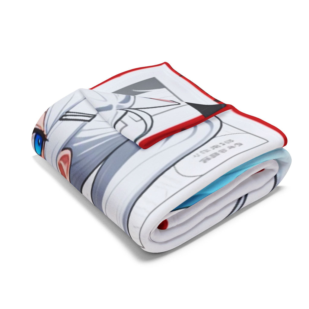 Cute Anime Bunny Girl and Neko Fleece Blanket