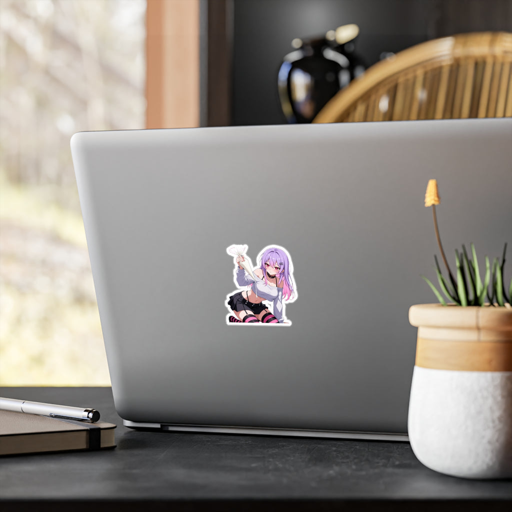 Anime Girl Baking Kiss-Cut Vinyl Decal