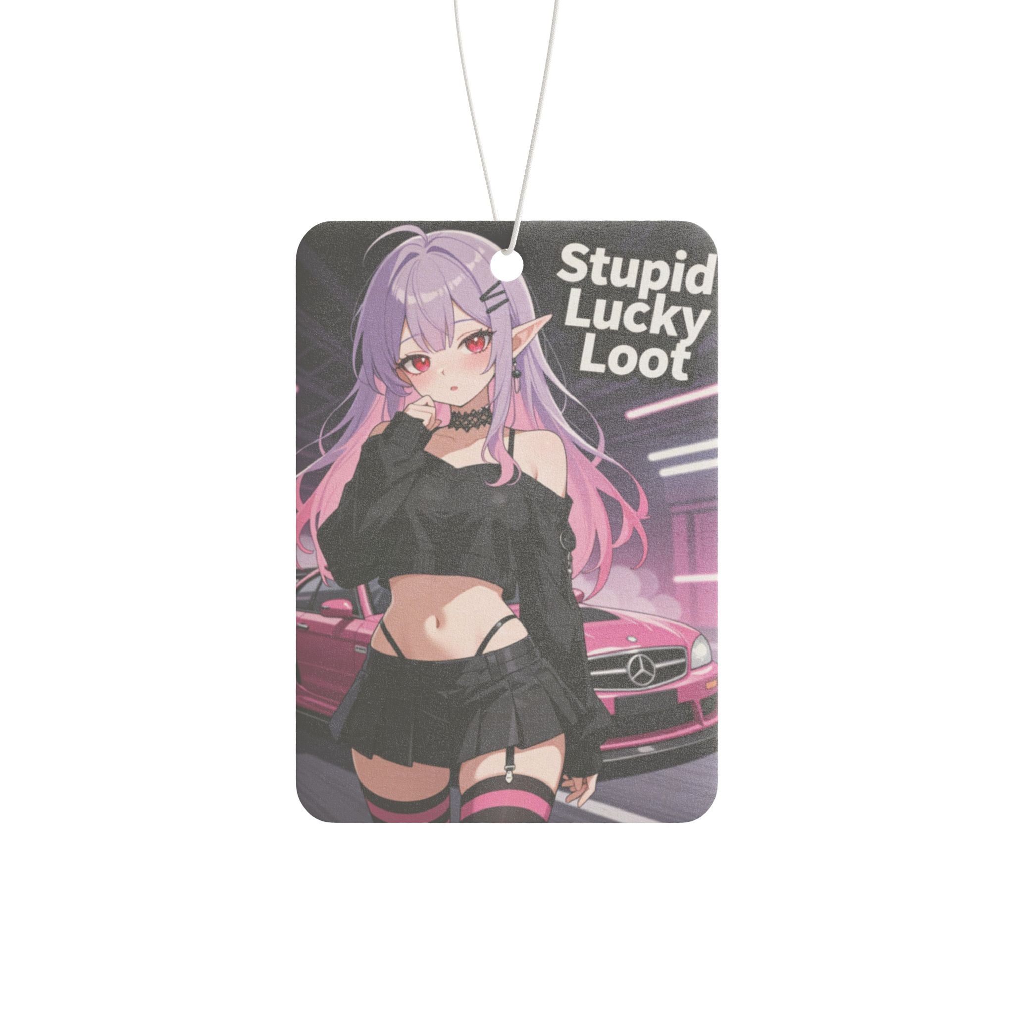 Vaporwave Anime Girl Car Air Freshener