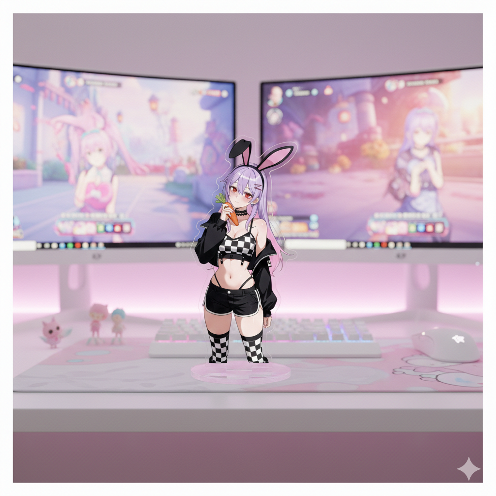 Anime Bunny Girl Cutout with Stand