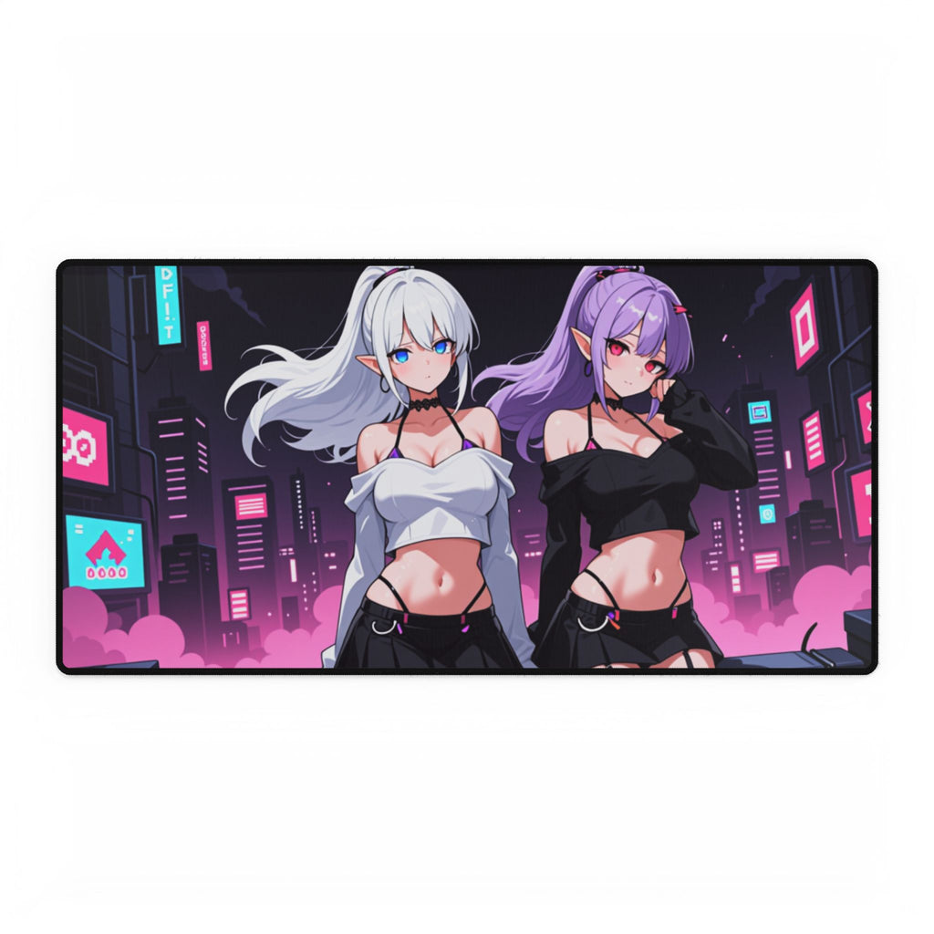 Cyber City Anime Girls Desk Mat
