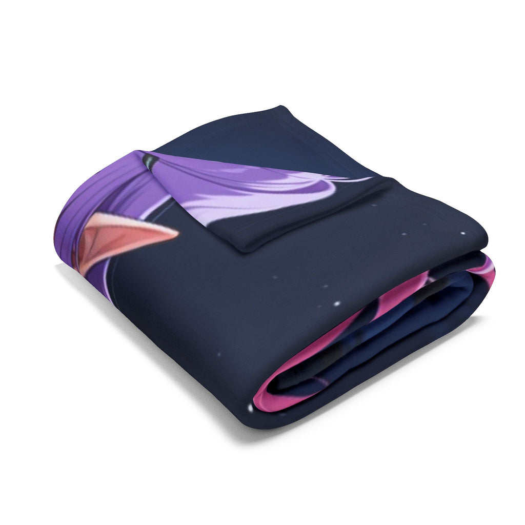Feral Anime Girl Fleece Blanket