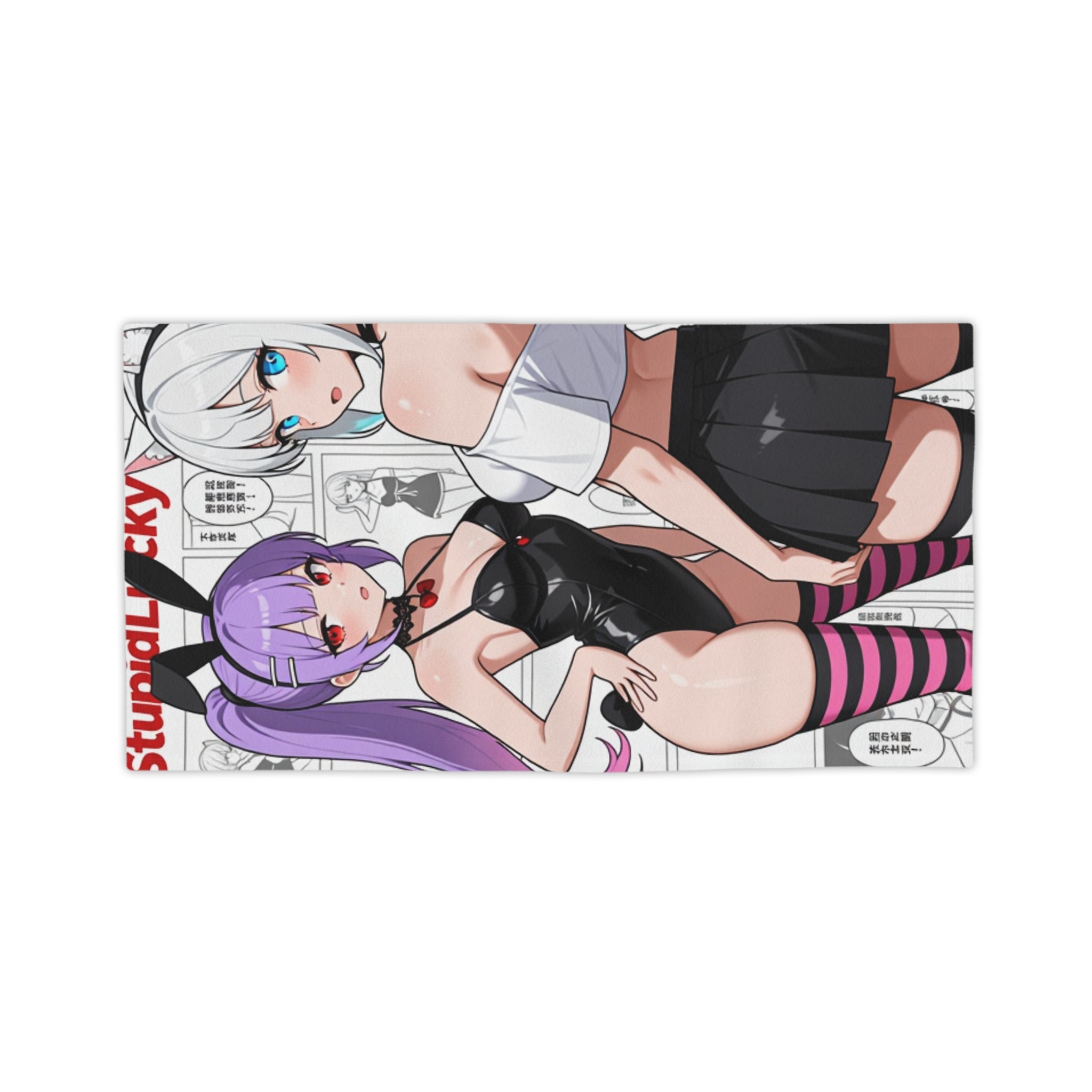 Anime Girl Beach Towel – Cute Ecchi Swimwear Design