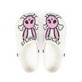Pink Skull Bunny Slip-On Shoes