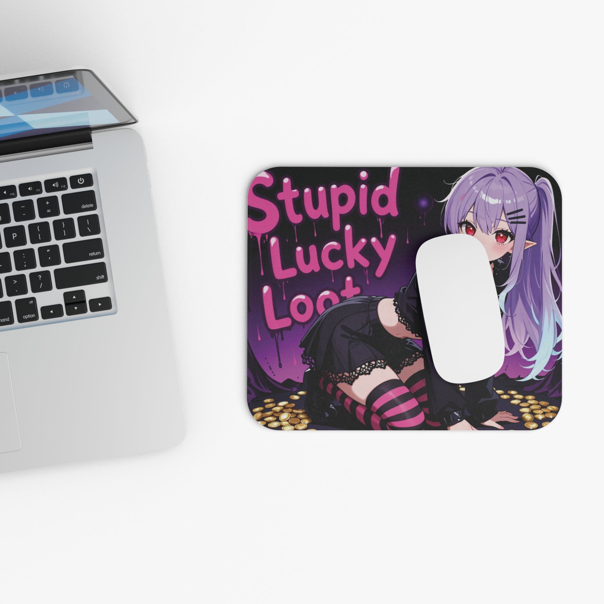 Anime Purple Vampire Girl Mouse Pad