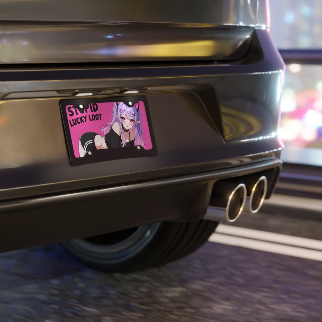 Anime Ecchi Catgirl Vanity Plate