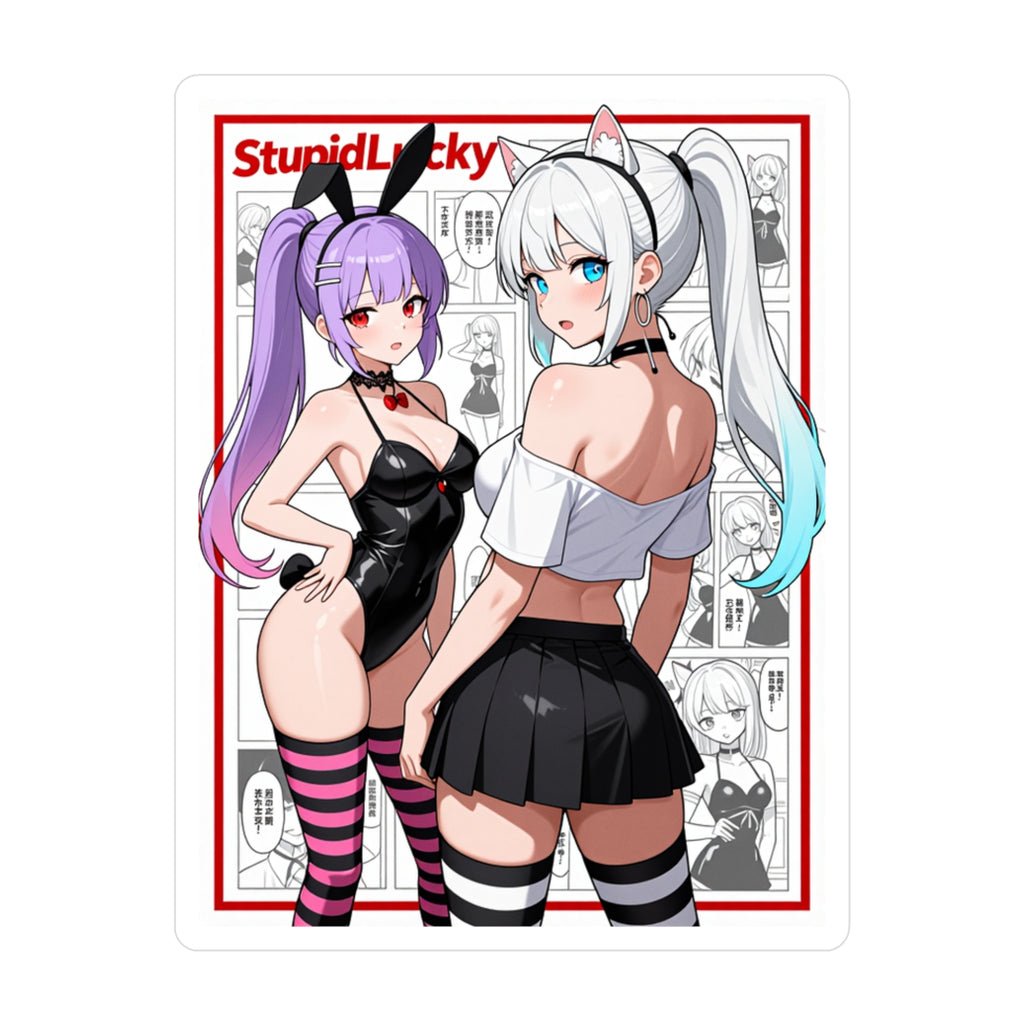 Anime Girls Vinyl Sticker Manga Style