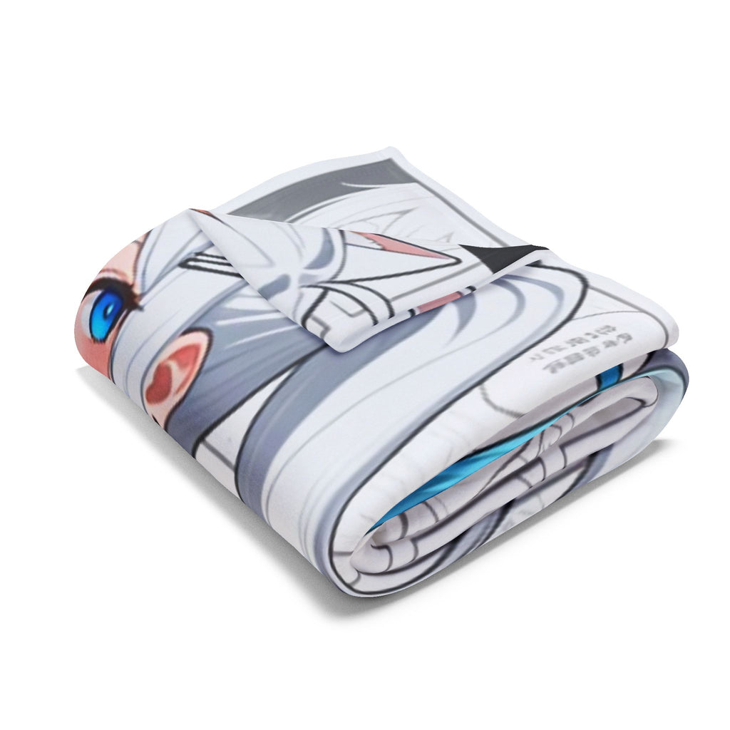 Cute Anime Bunny Girl and Neko Fleece Blanket