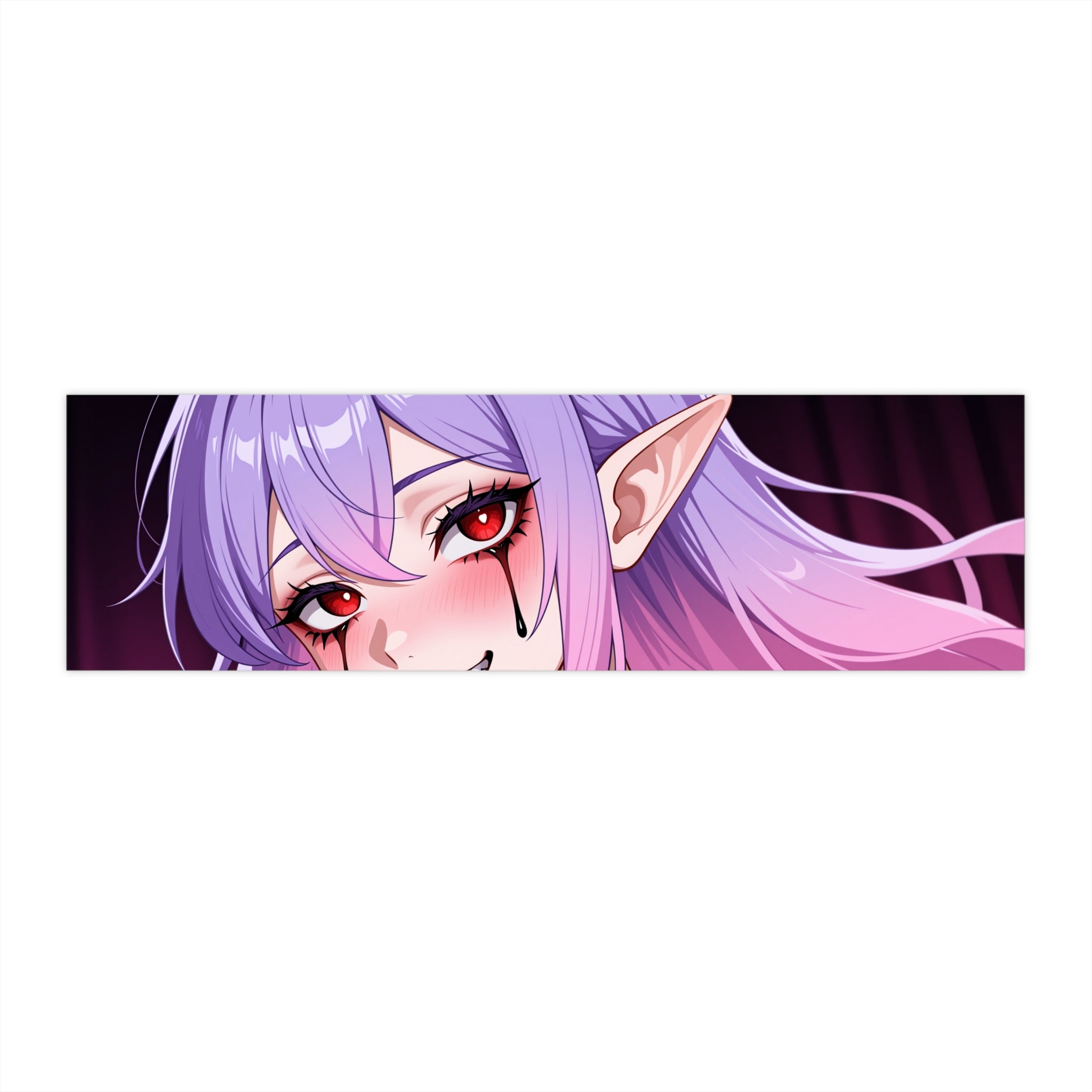 Anime Vampire Elf Peeker Sticker