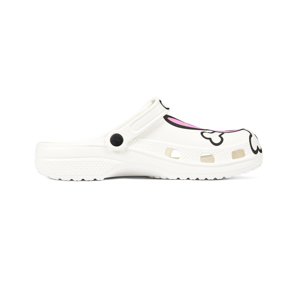 Pink Skull Bunny Slip-On Shoes
