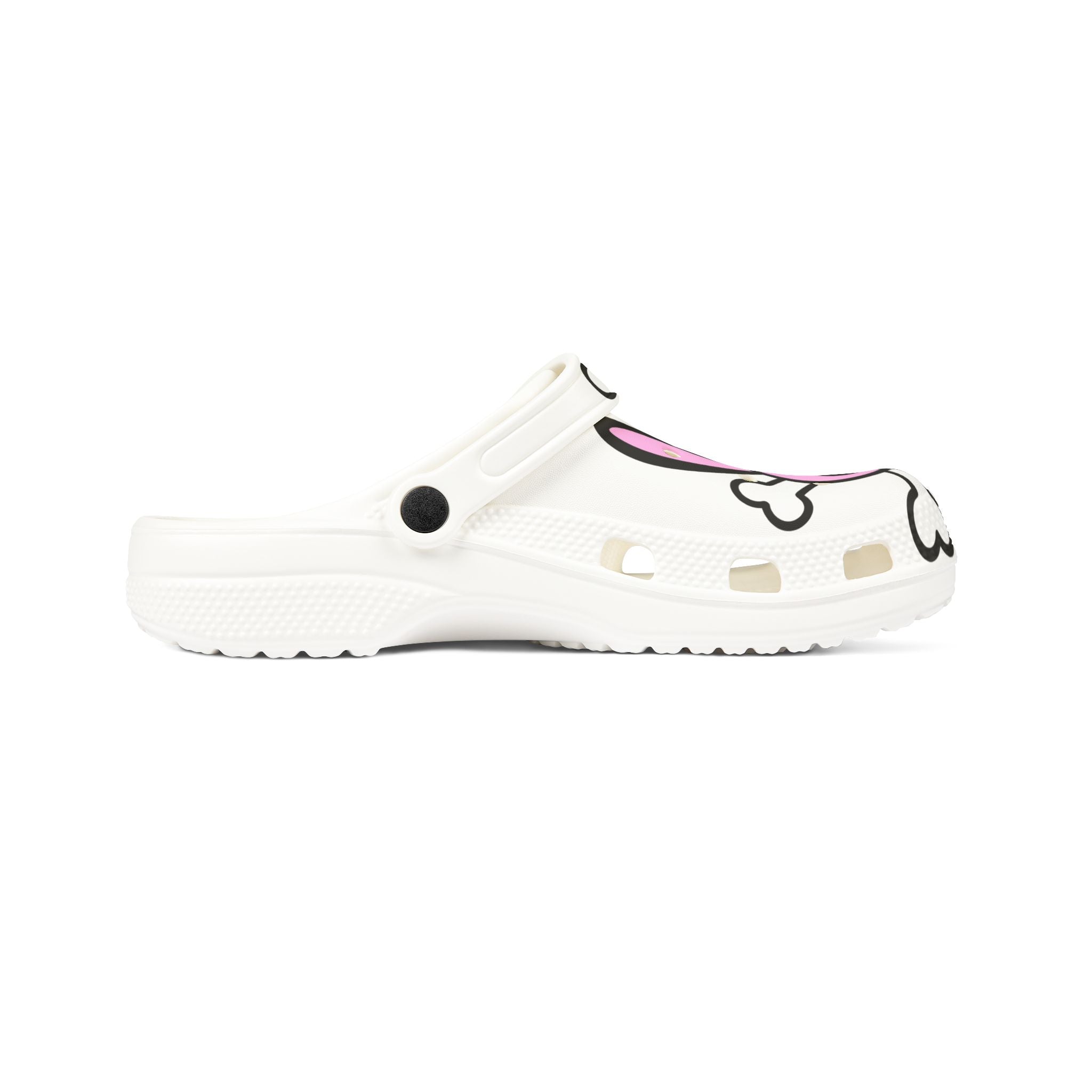 Pink Skull Bunny Slip-On Shoes