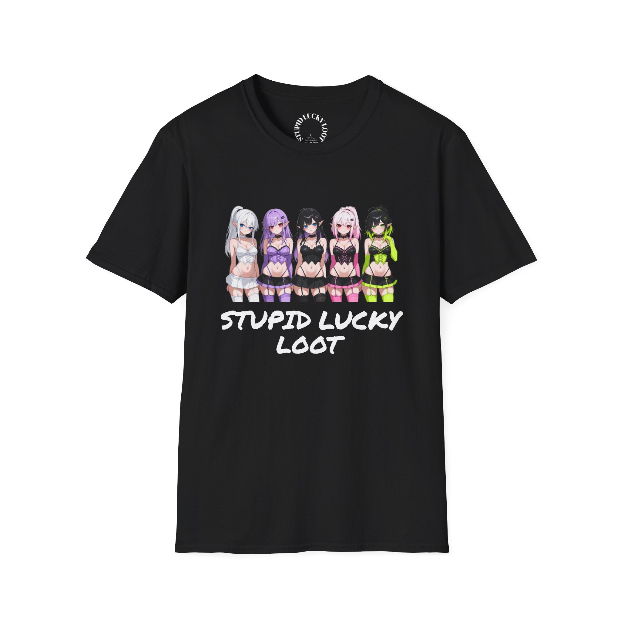 Anime Girls "Stupid Lucky" T-Shirt