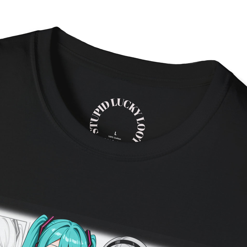 Anime Duo Graphic T-Shirt — "Yorha" & Vocaloid Style Characters
