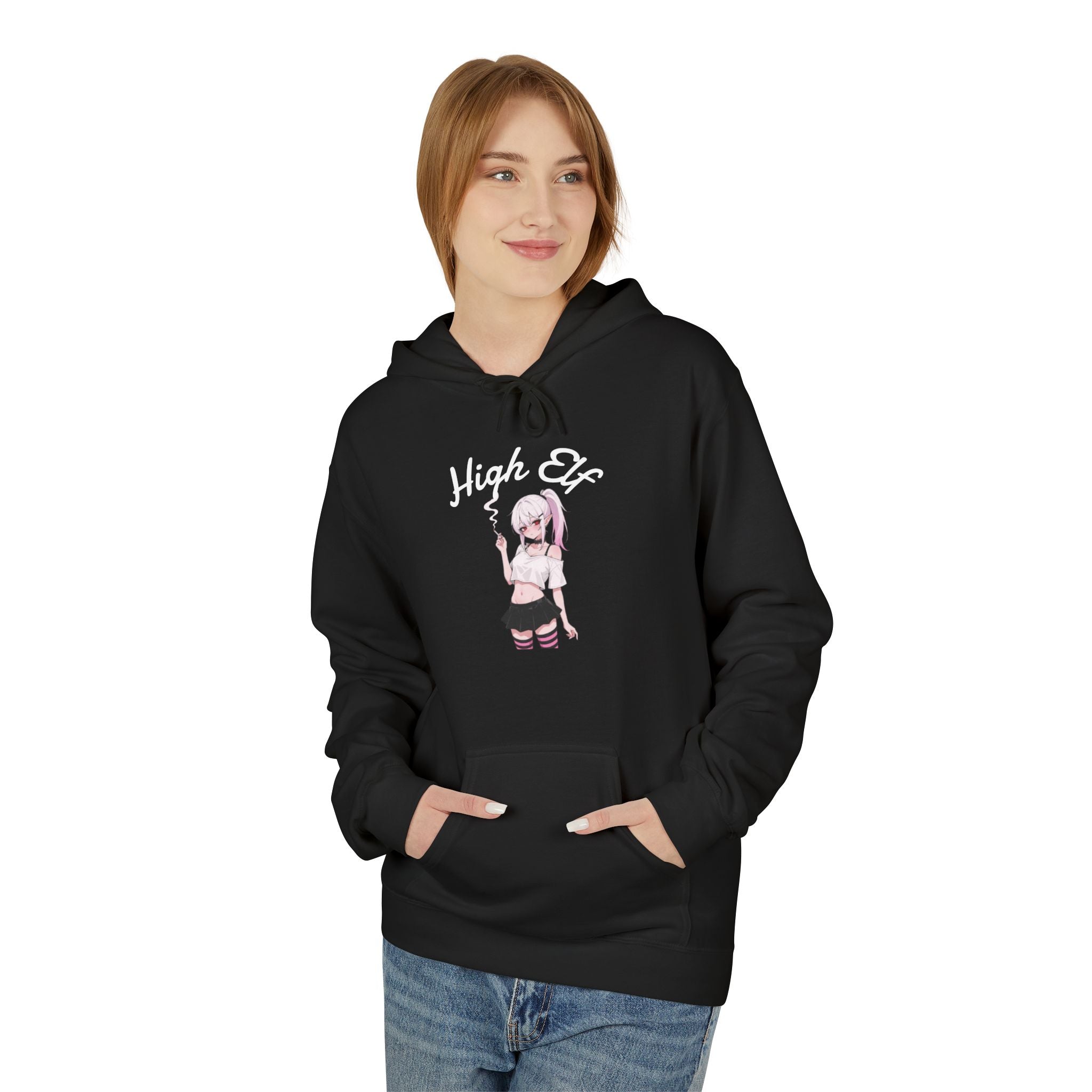 High Elf Hoodie — Cute Anime "High Elf, Low Motivation"