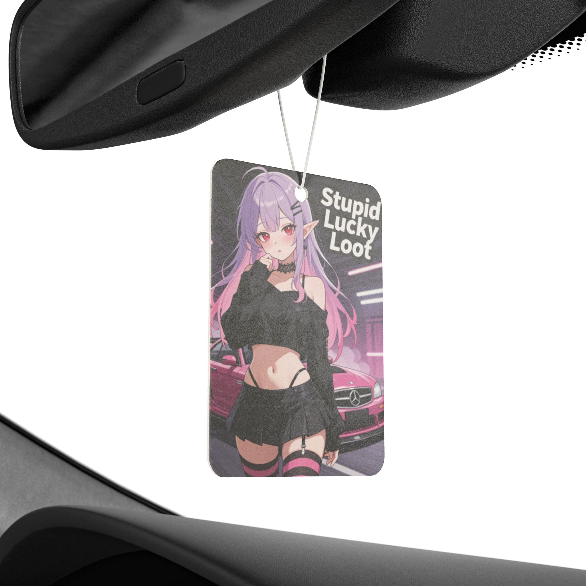 Vaporwave Anime Girl Car Air Freshener