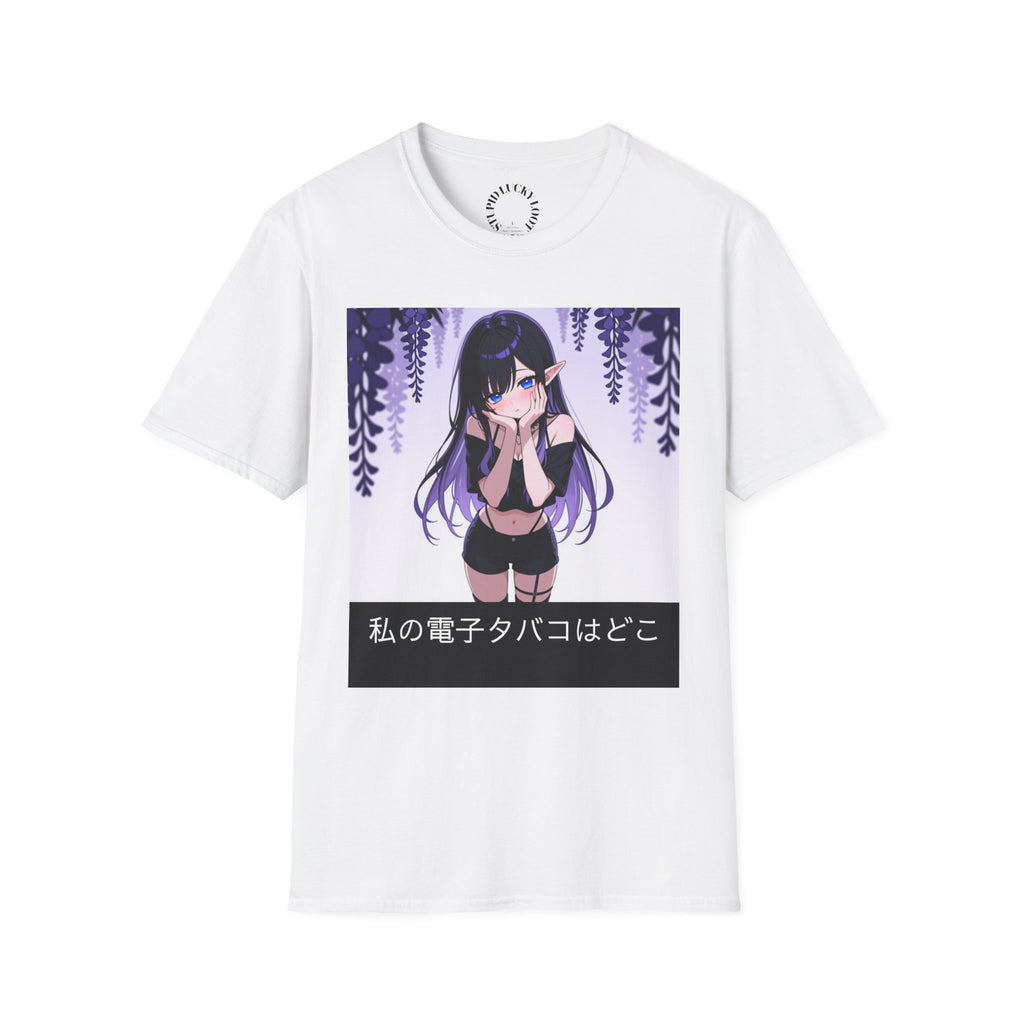 "Purple Flowers” — Kawaii Goth Anime T-Shirt