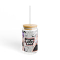 Manga Style Anime Glass Tumbler with Bamboo Lid & Straw | 16oz