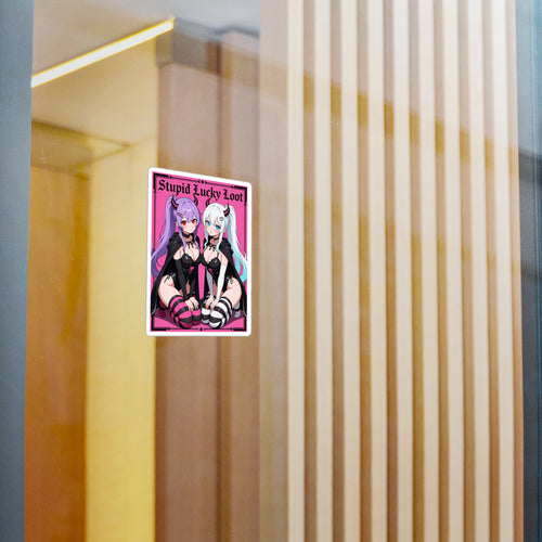 "Stupid Lucky Loot" Devil Girls Sticker
