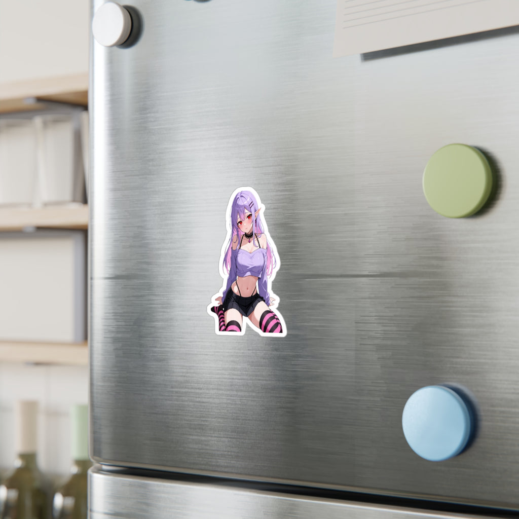 Adorable Anime Elf Girl Kiss-Cut Vinyl Decal
