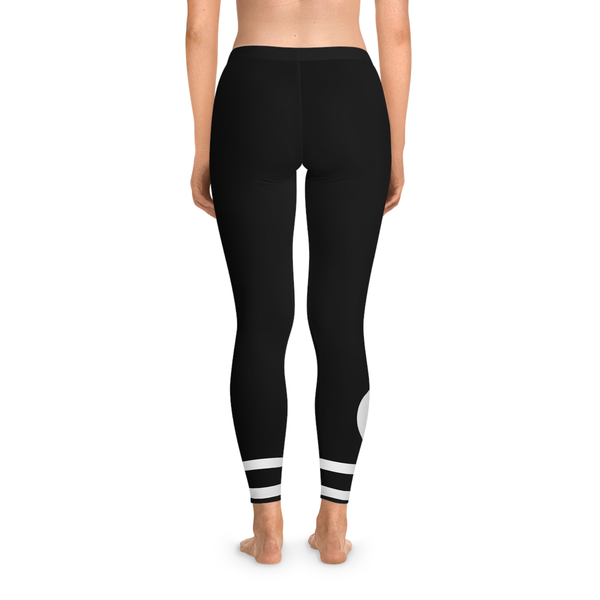 Black Bunny Moon Leggings — Yoga Leggings